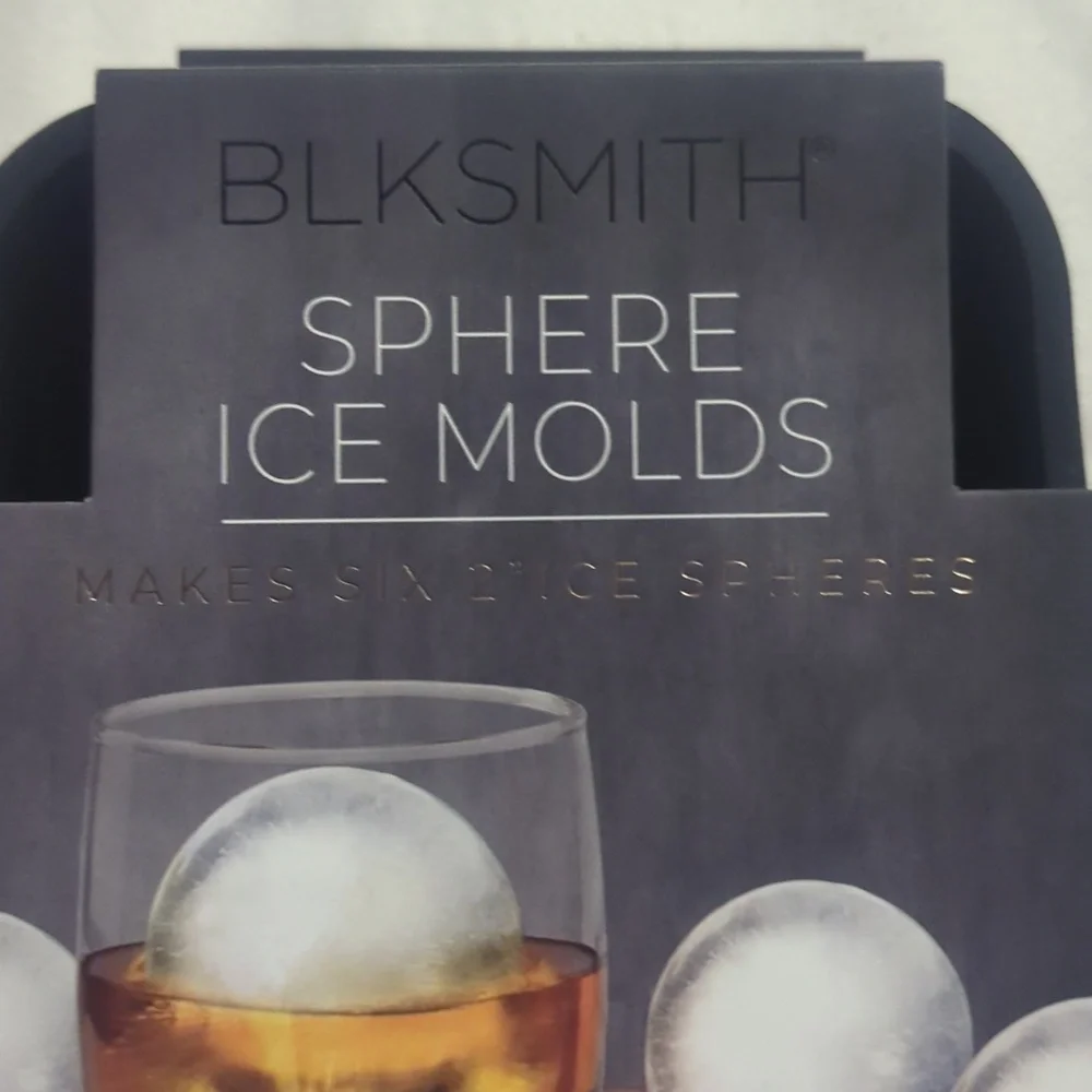 Sphere Ice Molds by Blksmith Silicone x6 spheres